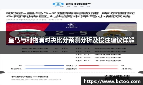皇马与利物浦对决比分预测分析及投注建议详解